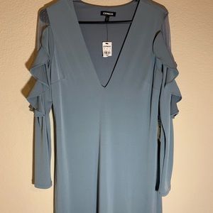 EXPRESS DRESS NWT STEEL COLORED